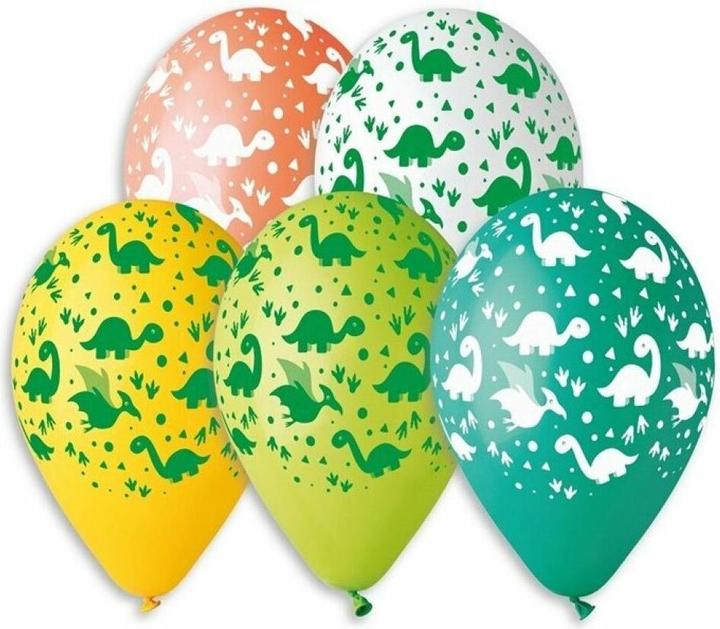 Produktbild Teddies Aufblasbare Luftballons - Dinosaurier 5 Stk.