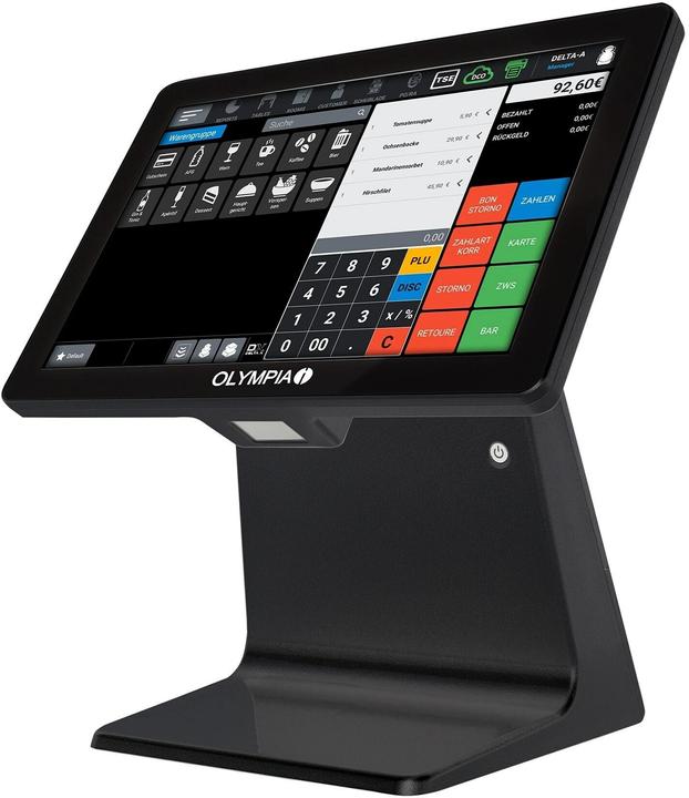 Actual product image Olympia Registrierkasse TS10 inkl. eingebautem Scanner (ohne TSE-Lizenz) schwarz