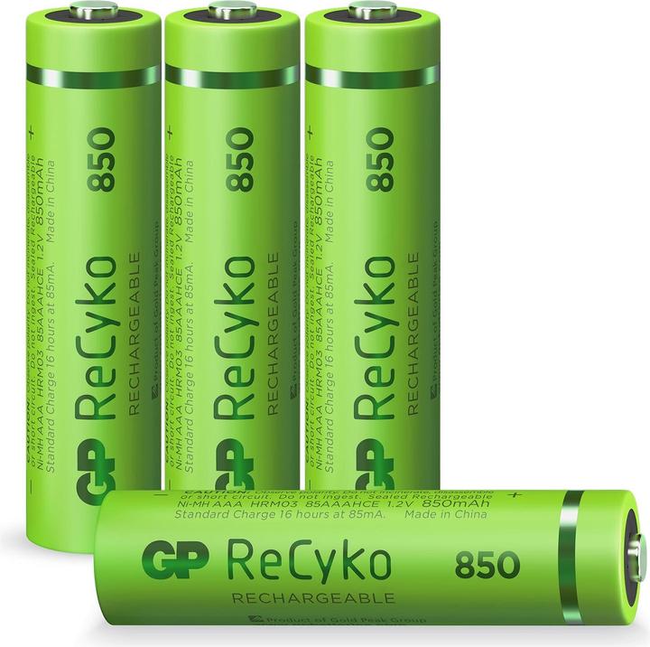 Image du produit GP Batteries ReCyko (4 pcs, AAA, 850 mAh)