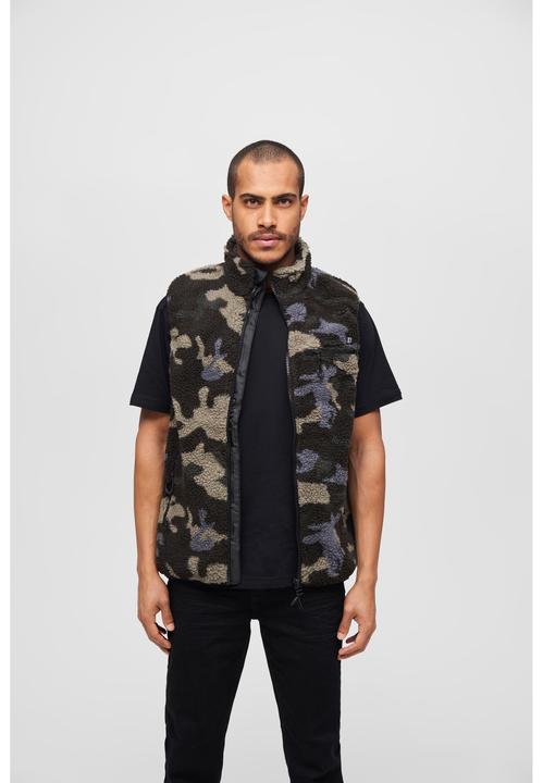 Image du produit Brandit Gilet en polaire Teddy Taille S Couleur camouflage foncé (S)