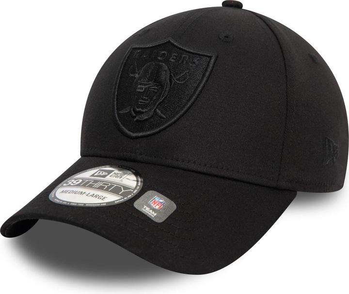 New Era 39Thirty Stretch Cap - MONO Las Vegas Raiders - S/M (S/M)