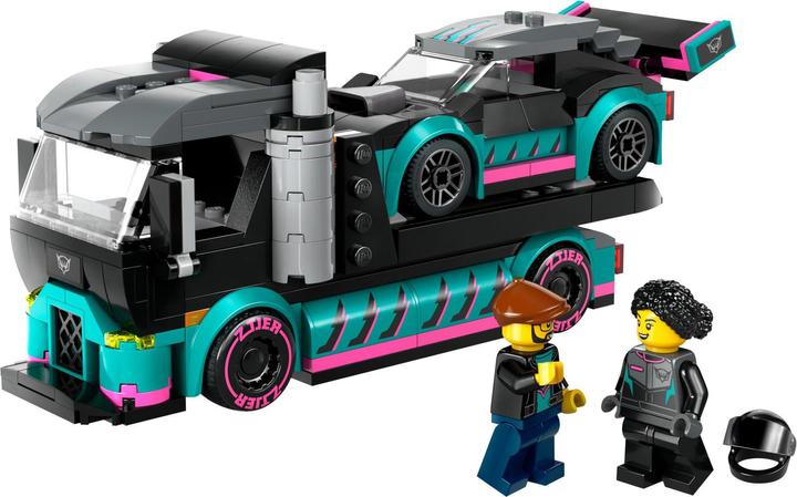 Immagine prodotto LEGO Trasportatore di auto con auto da corsa (60406, LEGO City)
