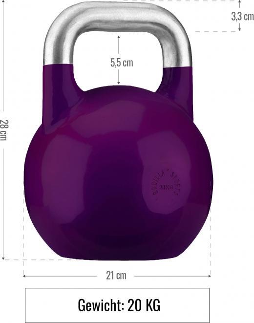 Produktbild Gorilla Sports Kettlebell Competition (1 x 8 kg, 1 x 12 kg, 1 x 16 kg, 1 x 20 kg, 1 x 24 kg, 1 x 28 kg, 1 x 32 kg, 1 x 40 kg)