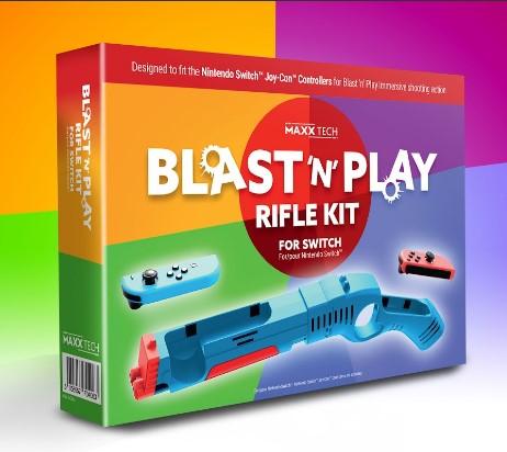 Actual product image Maxx Tech Blast 'n' Play Rifle Kit for Switch (Switch)