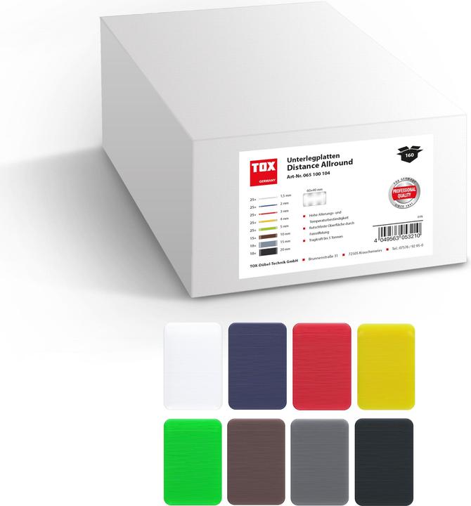 Produktbild Tox Unterlegplatten (160 Stk.)