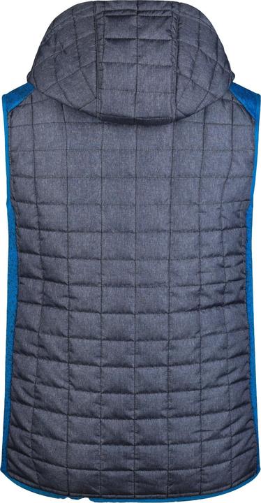 Produktbild L-Boxx Herren Hybrid Strickfleece Gilet Weste - royal melange / anthracite melange Grösse XL (XL)
