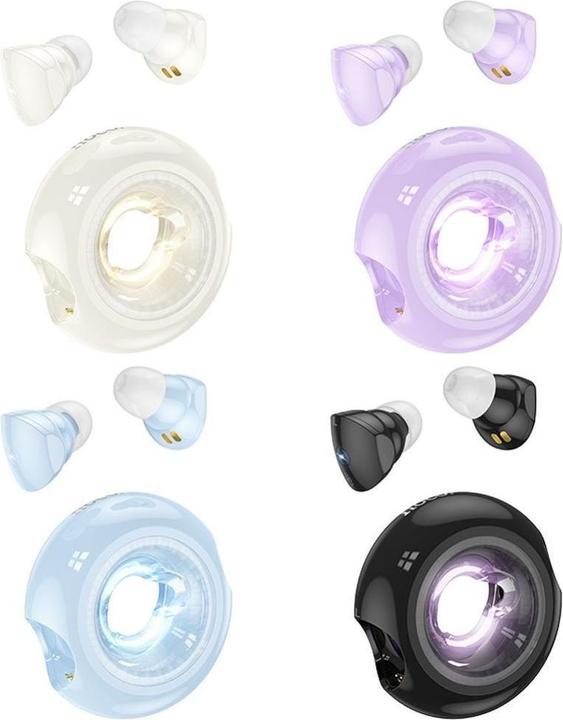 Actual product image Hoco EW71 Mini donut, white (6 h, Wireless)