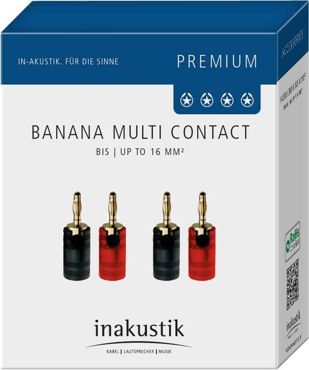 Produktbild Inakustik Premium Banana Multi Contact (4er Set) (4.4mm (Bantam))