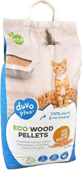 Image du produit Duvoplus Litière pour chat Eco Granulés de bois 3.6 kg (Biodégradable, Ne s'agglomère pas, 3.60 kg)