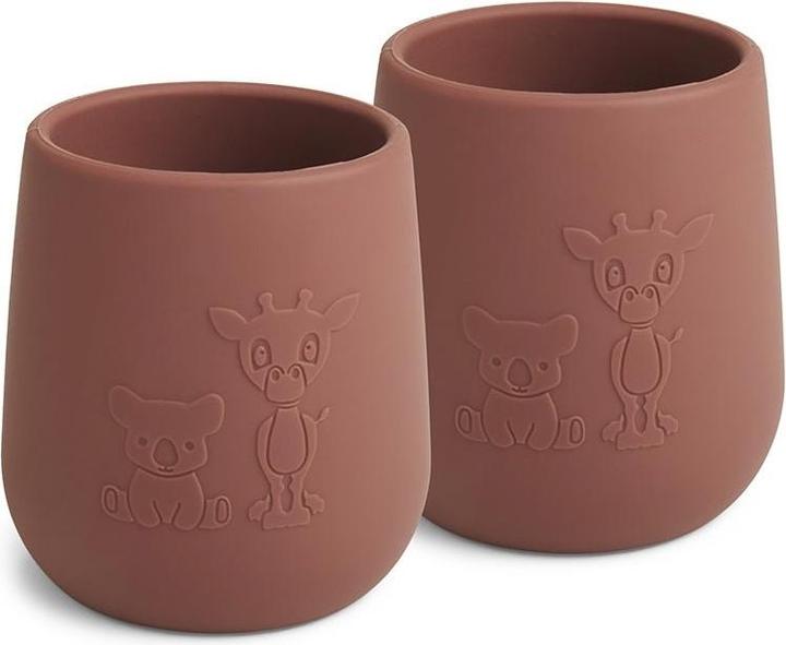 Productafbeelding Nuuroo Abel Silicone Beker 2-Pak - Mahonie (NU112)