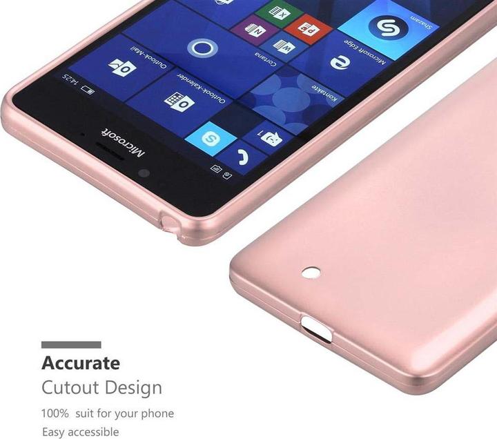 Actual product image Cadorabo TPU Matt Metallic Cover (Nokia Lumia 950 XL)