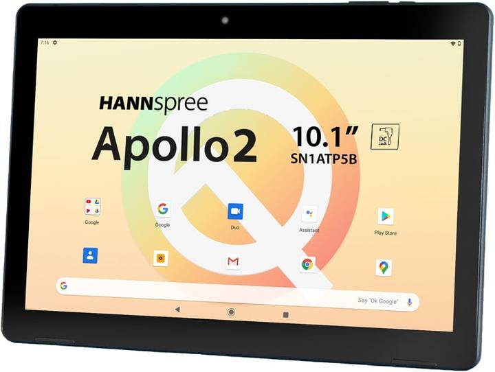 Image du produit Hannspree TABLET 10.1" APOLLO2 3/32GB WIFI BK ABD10 QC 5MP USB-C (10.10", 32 Go, Noir)