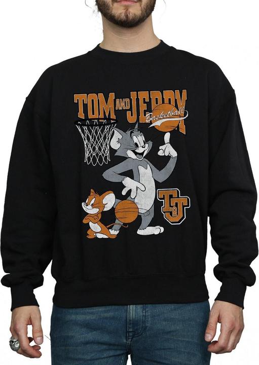 Produktbild Tom & Jerry Spinning Basketball Sweatshirt aus Baumwolle (S)