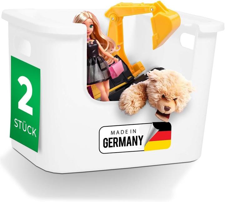 Produktbild Novaliv 2x Aufbewahrungsbox Bad Organizer Kleiderschrank Schubladen Ordnungssystem Weiss Wohnmobil Sc