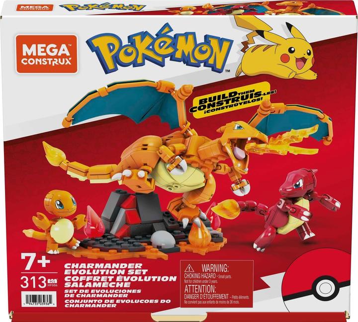 Produktbild Mega Construx Pokémon Charmander Evolution Set