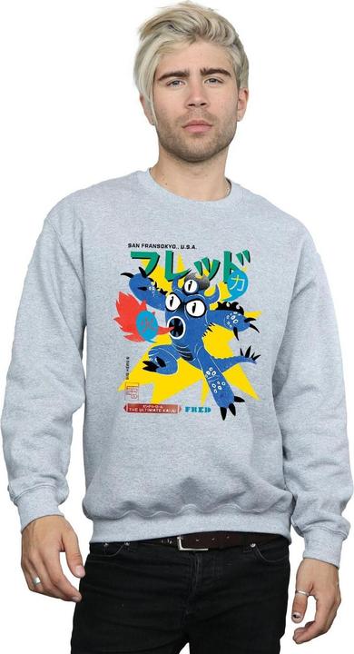Actual product image Disney Mens Big Hero 6 Fred Ultimate Kaiju Sweatshirt (XL)