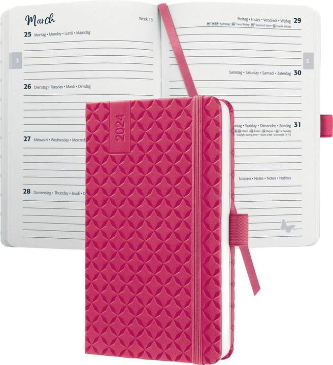 Image du produit Jolie Agenda de poche (A6, Allemand, Français, Italien, Anglais)