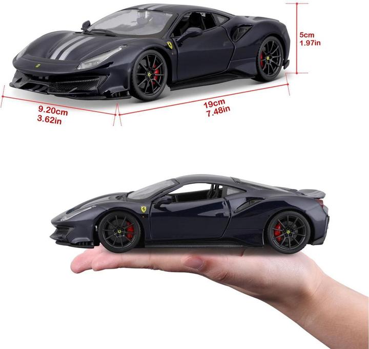 Image du produit Bburago Ferrari R&P 488 Pista 1/24 bleu