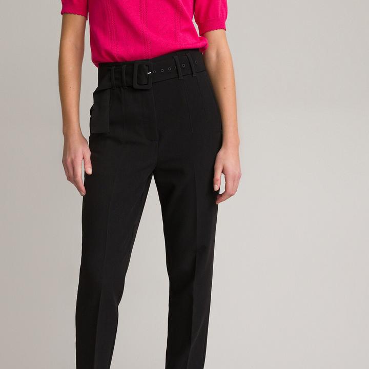 Produktbild La Redoute Collections Röhrenhose mit Gürtel (34)