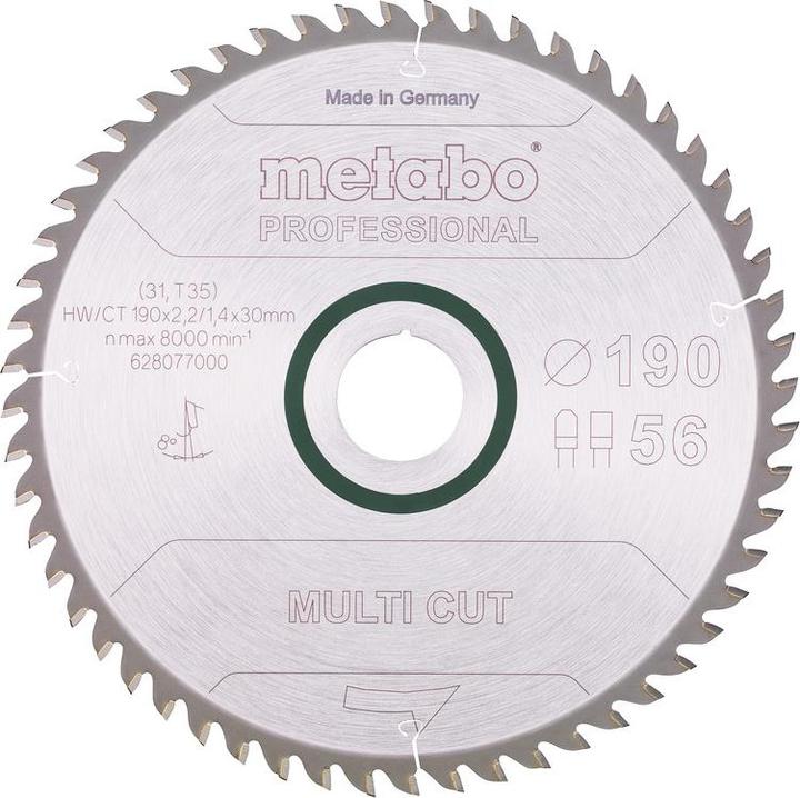 Produktbild Metabo KreissägeblattHW/CT90x30x22/4