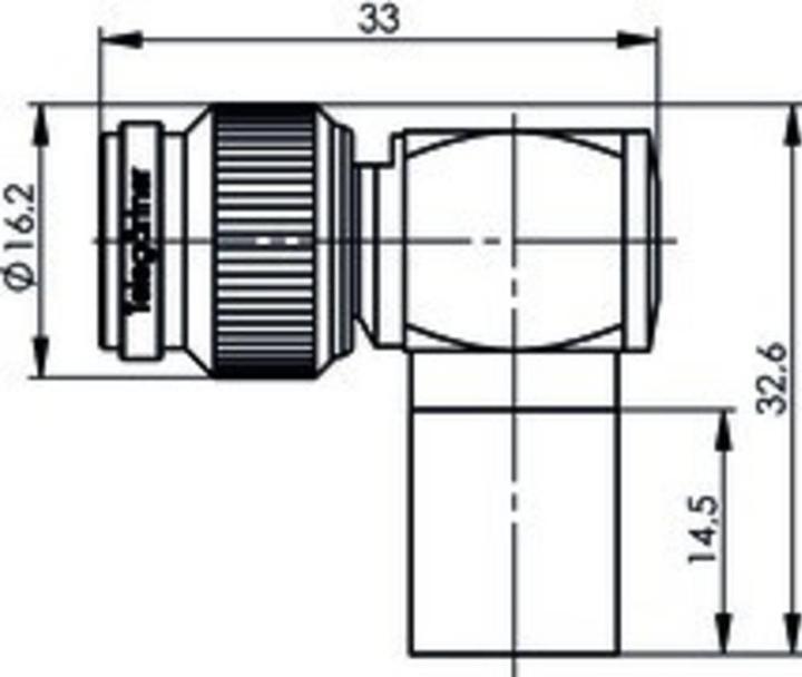 Produktbild Telegärtner J01010A0064 J01010A0064 TNC-Steckverbinder Stecker, gewinkelt 50 Ω 1 (Antennendose)