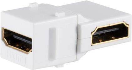 Image du produit Shiverpeaks ®-BASIC-S--Keystone Connecteur HDMI-A femelle 18Gbps, angle (Module Keystone)