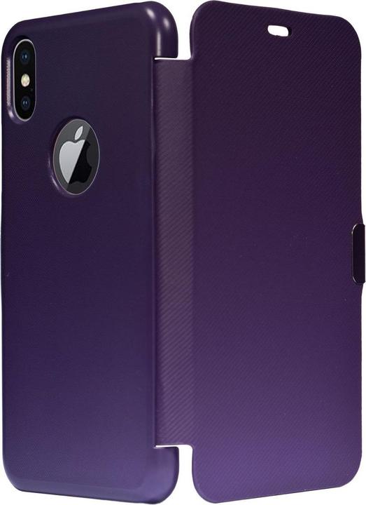 Produktbild König Design Apple iPhone X / XS Hülle Case Handy Cover Schutz Tasche Schutzhülle Violett (Apple iPhone XS)