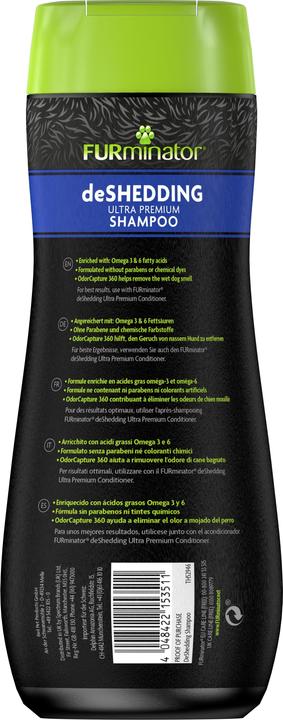 Immagine prodotto FURminator ius FURMINATORIUS Shampoo Ultra Premium che riduce il numero di ghiandole 473 ml (Cane, 473 ml)