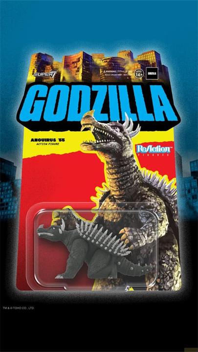 Actual product image Super7 Godzilla Toho ReAction Action Figure Wave 05 Anguirus '55 10 cm