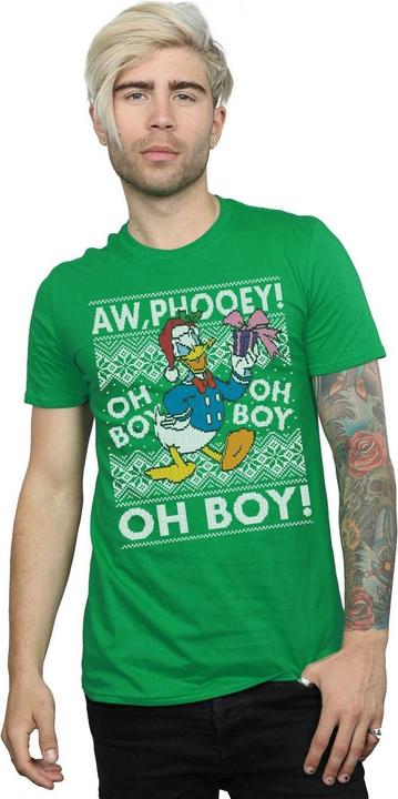 Immagine prodotto Disney Donald Duck Christmas Fair Isle Maglietta Uomo (XL)