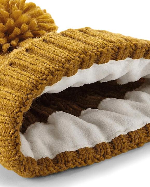 Image du produit Beechfield Bonnet à pompon Unsiex avec motif torsadé Adultes (Taille unique)