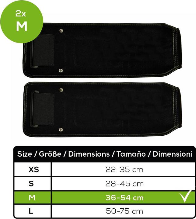 Actual product image Beurer 2 EMS cuffs size M for homeSTUDIO muscle stimulation device
