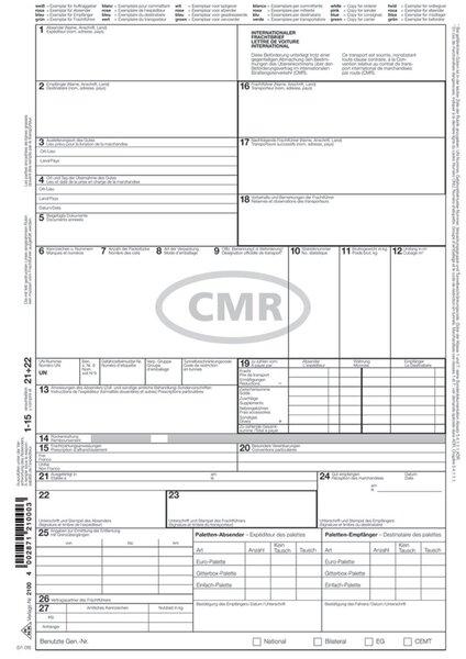 Produktbild Rnk Verlag Vordruck "Internationaler Frachtbrief (CMR)", SD (200 x)