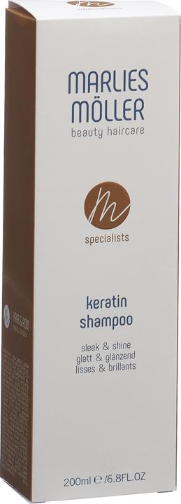 Actual product image Marlies Möller MM Specialists - Keratin Shampoo Sleek & Shine (200 ml, Liquid shampoo)