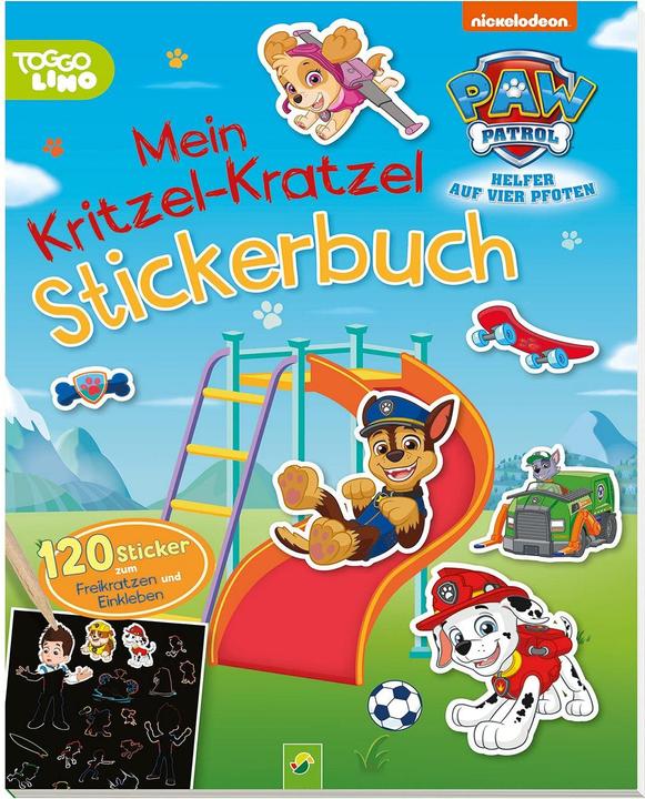 Actual product image PAW Patrol My Scribble Scratch Sticker Book