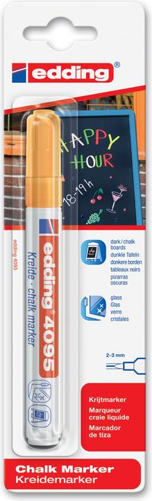 Image du produit Edding Marqueur craie 4095 orange fluo (Orange fluo, 3 mm, 1 x)