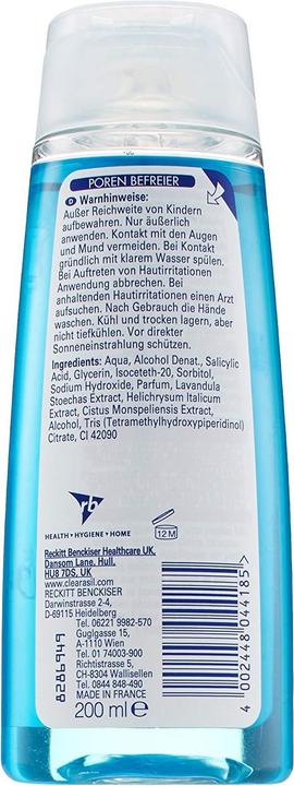 Actual product image Clearasil Pores Liberators (Micelle water, 200 ml)