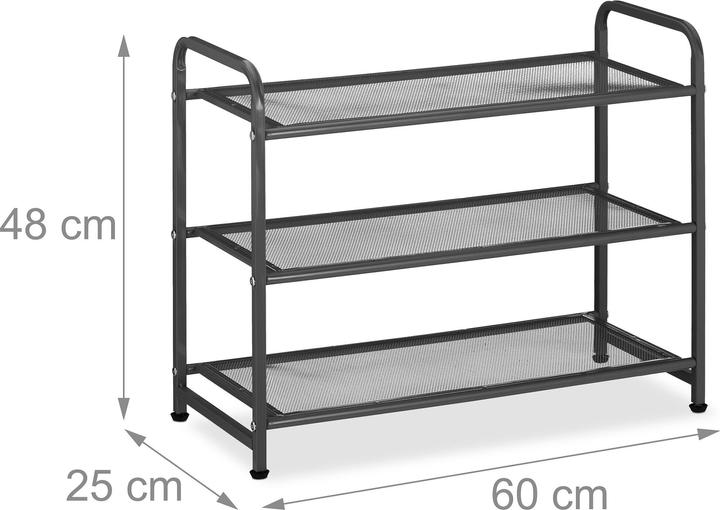Actual product image Relaxdays Shoe rack (60 x 25 x 48 cm)