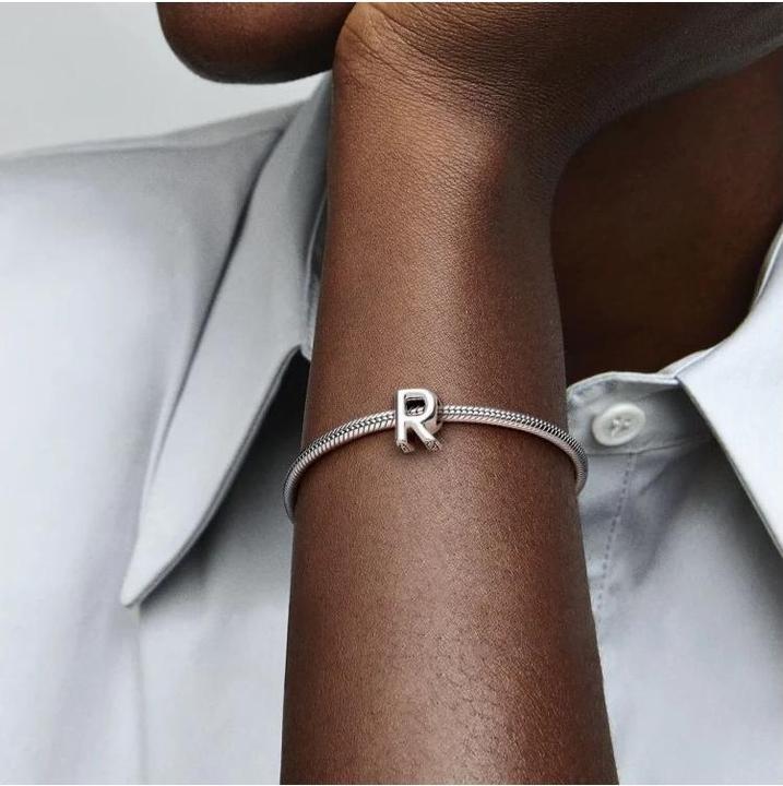 Actual product image Pandora Letter R Charm (Silver)