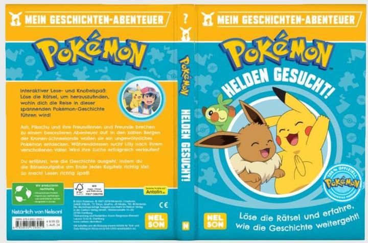 Produktbild Pokémon Lesebuch: Mein Geschichten-Abenteuer: Helden gesucht! (Deutsch, 2024)
