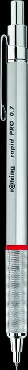 Produktbild Rotring Druckkugelschreiber rapid PRO CHROM Strichfarbe: blau, Strichstärke: M, dokumentenecht (Chrom, 1 x)