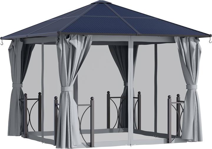 Actual product image Outsunny Garden pavilion with side panels and roof (300 cm, 300 cm)
