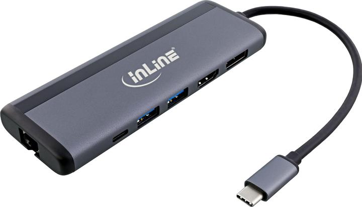 Immagine prodotto InLine Multihub USB-C 8-in-1 (USB-C, 5 Porti)