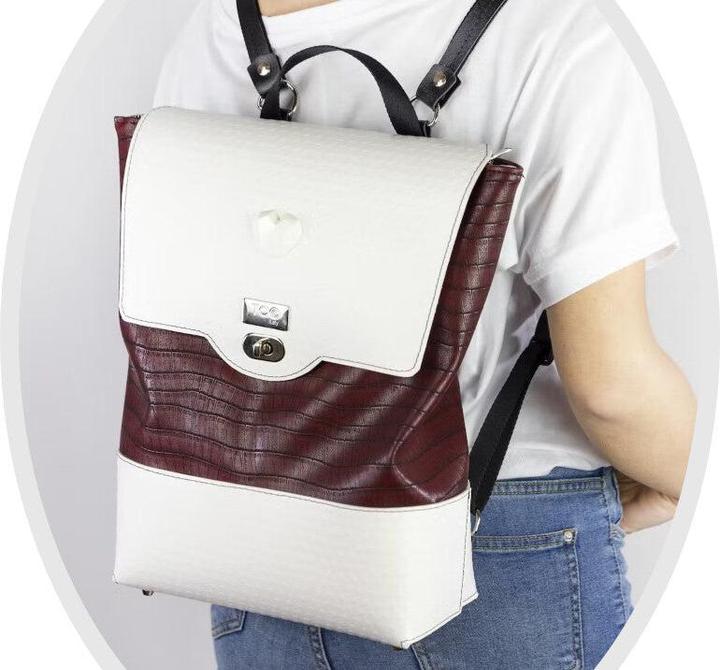 Actual product image Tooitaly Fashion Backpack Upcycling from Recycled PET Bottles from the Sea No.20 Hand Made in Ital
