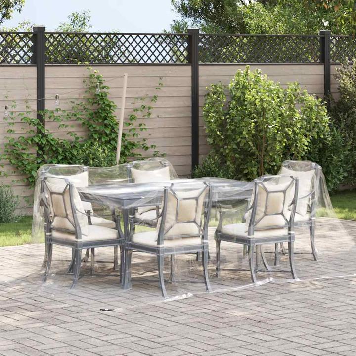 Immagine prodotto VidaXL Telone trasparente con occhielli 3x3 m Telone trasparente in PVC (300 x 300 cm)