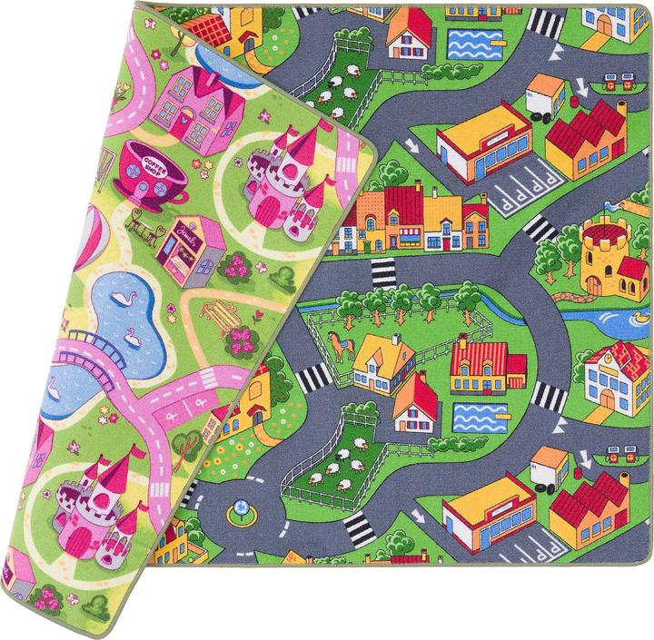 Actual product image Pergamon Strassenteppich Beidseitig Strassenlandschaften (133 x 133 cm)
