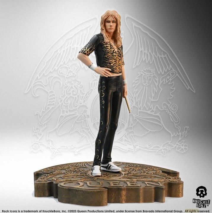 Actual product image Knucklebonz Queen Rock Iconz Statue Roger Taylor II (Sheer Heart Attack Era) 23 cm