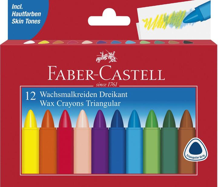 Actual product image Faber-Castell wax crayon (Multicoloured, 12 x)