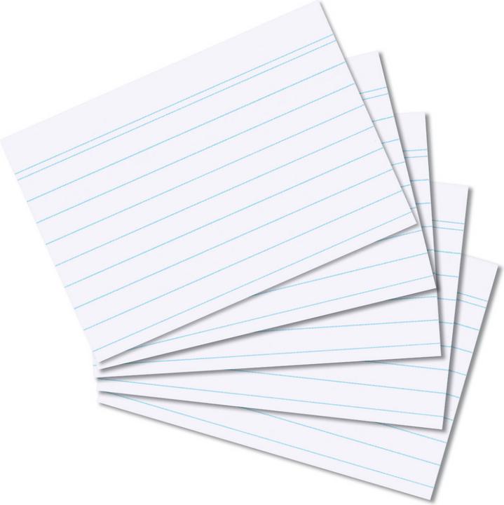 Actual product image Herlitz Index card lined (A8, 170 g/m², 100 x)