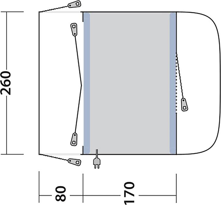 Image du produit Outwell Vorzelt Santa Monica Air, Fahrzeugtyp: Bus, Aufbauart (Auvent, 15 kg)